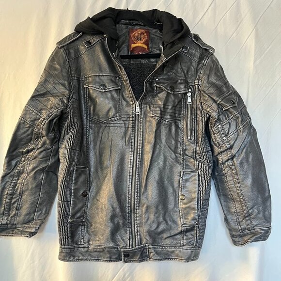 Ministry of Fashion Faux Leather Jacket Size L - Picture 1 of 12